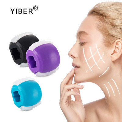 Тренажор за отслабване на линията на лицето JawLine Exerciser Топка за дъвчене Хранителен силикон против бръчки Красота Оборудване за мускулна тренировка
