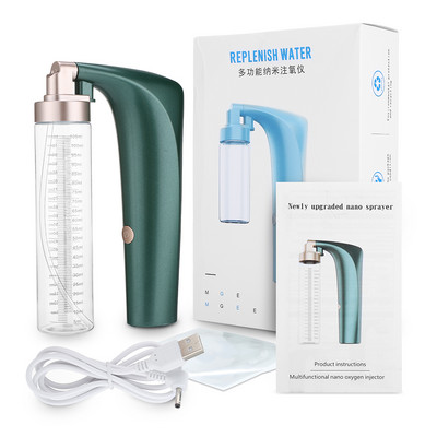 Nano Facial Water Oxigen Injection Instrument Arcgőzölő Porlasztó Arc Hidratáló Párásító Hidratáló Bőrápoló Arc SPA