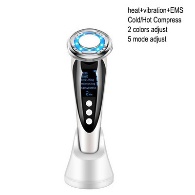 EMS Arcmasszírozó LED fényterápia Sonic Vibrációs ránctalanítás Bőrfeszesítő Hot Cool kezelés Bőrápoló Szépségkészülék