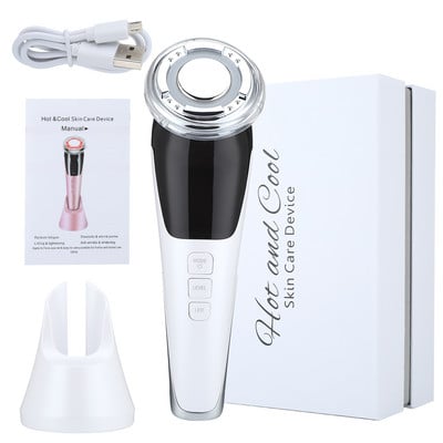 EMS Arcmasszírozó LED Fényterápia Bőrápoló Ránctalanítás Bőrfeszesítő Hot Cool kezelés Bőrápoló Beauty Device
