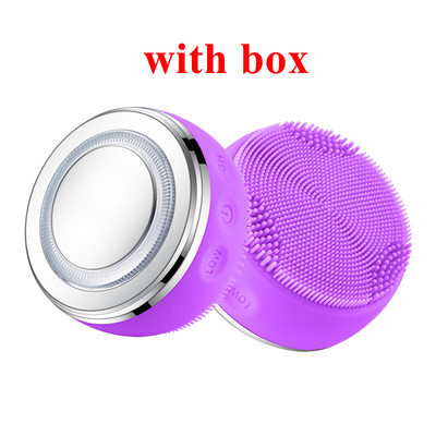 Ultrahangos tisztítókefe elektromos arctisztító kefe szilikon arcmasszírozó szépséggép mitesszer eltávolító mélytisztító