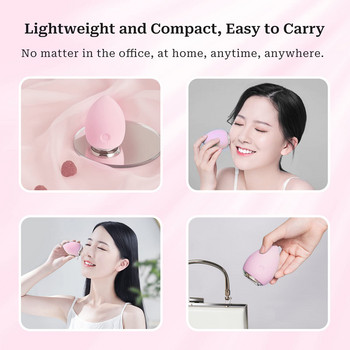 Καινοτόμο Japan Beauty Tool Warm Egg LED Skin Care Ηλεκτρικό εργαλείο αφαίρεσης μακιγιάζ για απορρόφηση και βαθύ καθαρισμό προσώπου