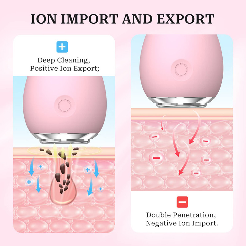 Innovatív Japan Beauty Tool Warm Egg LED bőrápoló elektromos sminklemosó eszköz a felszívódáshoz és az arc mélytisztításához