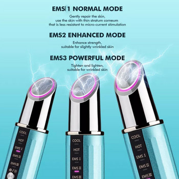 Eye Massager Sound Wave Vibration Lip EMS Beauty Device Ανύψωση δέρματος Σύσφιξη τσάντα ματιών Αφαίρεση ρυτίδων Διατροφή Εισαγωγή πέντε τρόπων λειτουργίας