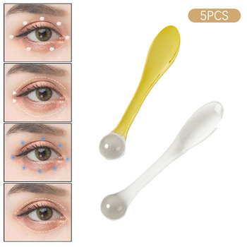 5 τμχ Cosmetic Eye Roller Massage Stick Eye Cream Scoop Applicator Spatulas Αντιρυτιδική κουτάλι προσώπου Εργαλείο περιποίησης προσώπου
