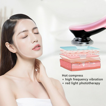 EMS Facial Massager Hot LED Light Θεραπεία Sonic Vibration Αφαίρεση ρυτίδων Skin Tightening Cool Treatment Skin Care Beauty Device