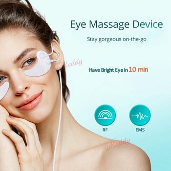 EMS Eye Massager Electric RF Eye Heating Pads Αφαίρεση τσάντας μαύρων κύκλων κατά των ρυτίδων Εργαλεία χαλάρωσης προσώπου για την ανακούφιση των ματιών