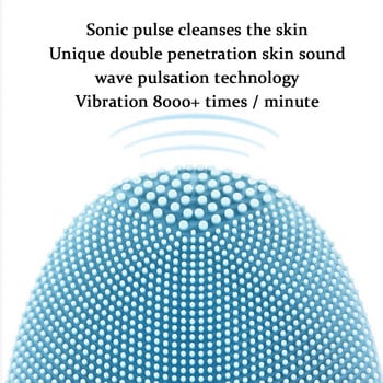 Sonic Facial Clean Brush Мини електрическа масажна перална машина Водоустойчив силиконов дълбоко почистващ препарат за лице Инструменти за грижа за кожата