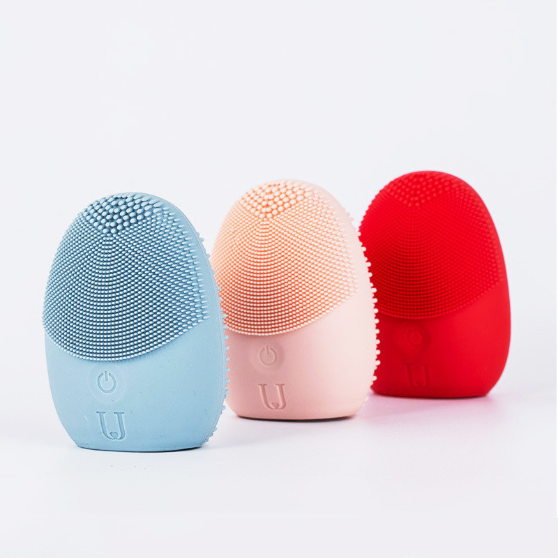 Sonic Facial Clean Brush Mini Elektromos Masszázs Mosógép Vízálló Szilikon Mély arctisztító Bőrápoló eszközök