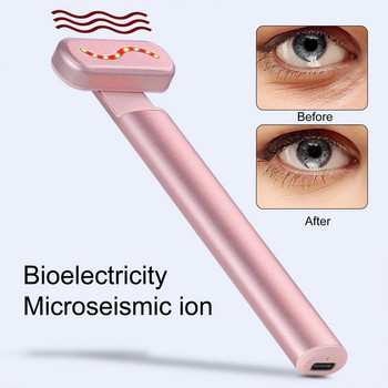 Удобна писалка за грижа за кожата на очите Облекчаване на умората Масажор за очи EMS Микротокова терапия с червена светлина