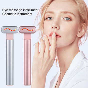 Удобна писалка за грижа за кожата на очите Облекчаване на умората Масажор за очи EMS Микротокова терапия с червена светлина