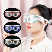 LED Photon Eye Massager Светлинна терапия против стареене на очите, стягане на кожата, вибрация, устройство за красота, горещ компрес, отпускащ мускулите, превръзка на очите