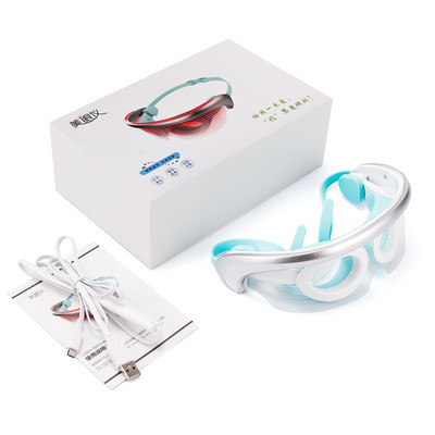 LED Photon Eye Massager Светлинна терапия против стареене на очите, стягане на кожата, вибрация, устройство за красота, горещ компрес, отпускащ мускулите, превръзка на очите