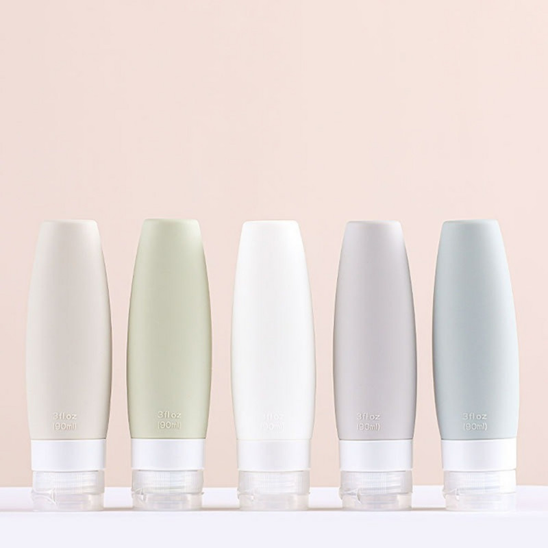 Japoniško stiliaus kūgio silikono išpilstymo rinkinys, nešiojamasis saugojimas.