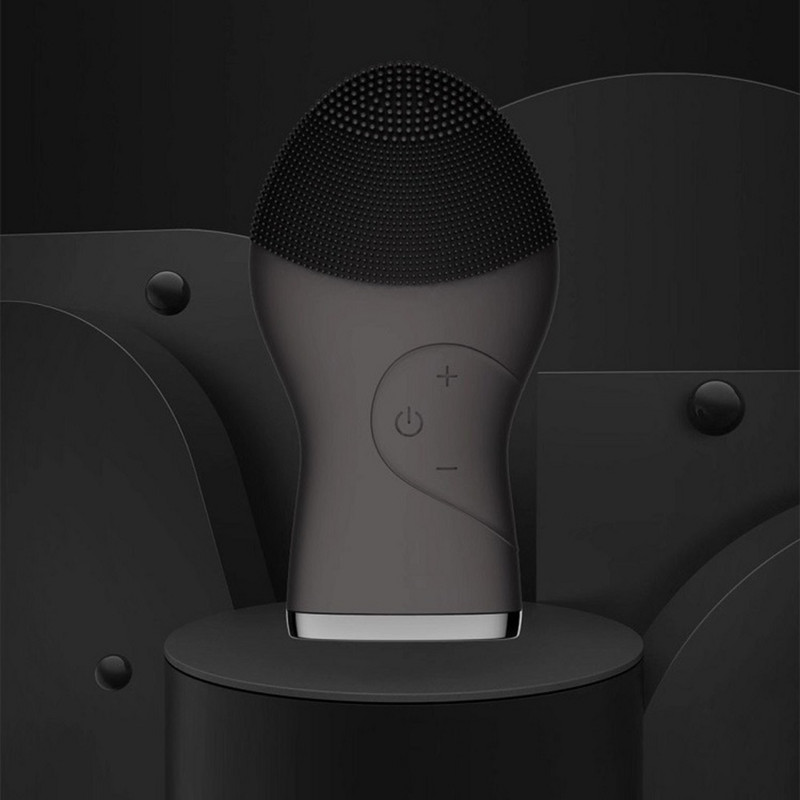 Perie electronică de curățare a feței, impermeabilă, siliconică, perie sonică de curățare a feței USB, perie electrică de curățare a feței pentru bărbat