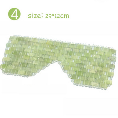 Маска за очи с розов кварц, маска за очи, маска за очи, истинска нефритова маска, нефритови камъни за масаж, охлаждащи очила, грижа за очите, комплект инструменти за релаксация