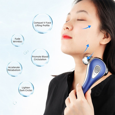 3D ролков масажор за повдигане на лицето Skin Tighten Масажор против бръчки Facial Body Slimming Shaping Massage Machine Инструмент за грижа за кожата