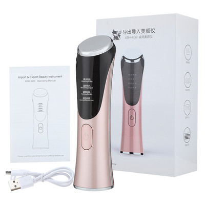 EMS Arcmasszírozó Vibrációs Forró tömörítés Ránctalanítás Skin Frim Tightening Lifting kezelés Bőrápoló Beauty Device
