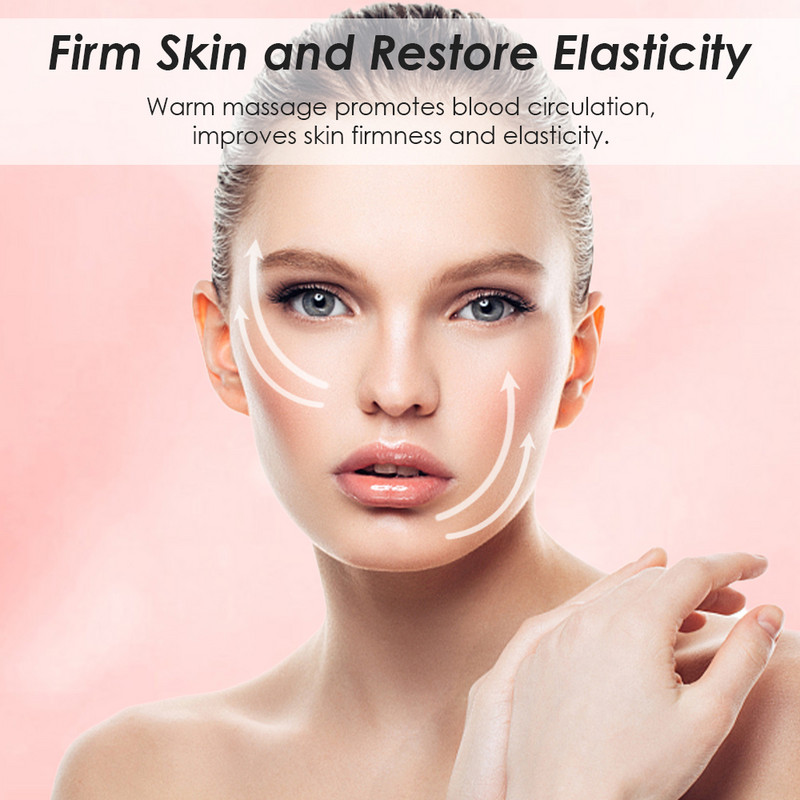 EMS Arcmasszírozó Vibrációs Forró tömörítés Ránctalanítás Skin Frim Tightening Lifting kezelés Bőrápoló Beauty Device