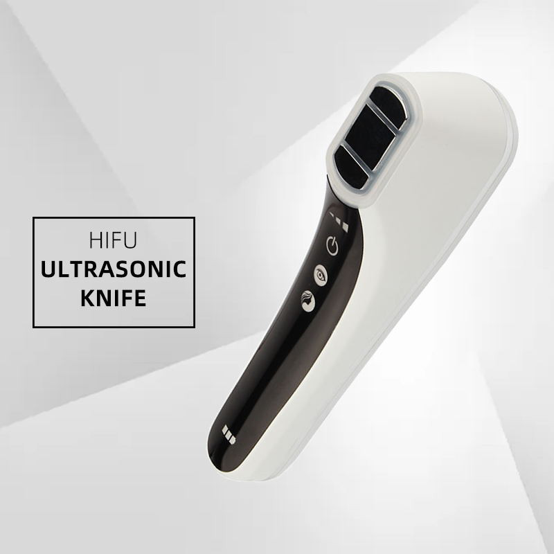 Mini HIFU gép bemelegített Protable Women Face lifting ránctalanító RF EMS Beauty Device Arcgép Nyak Áll Szemápolás