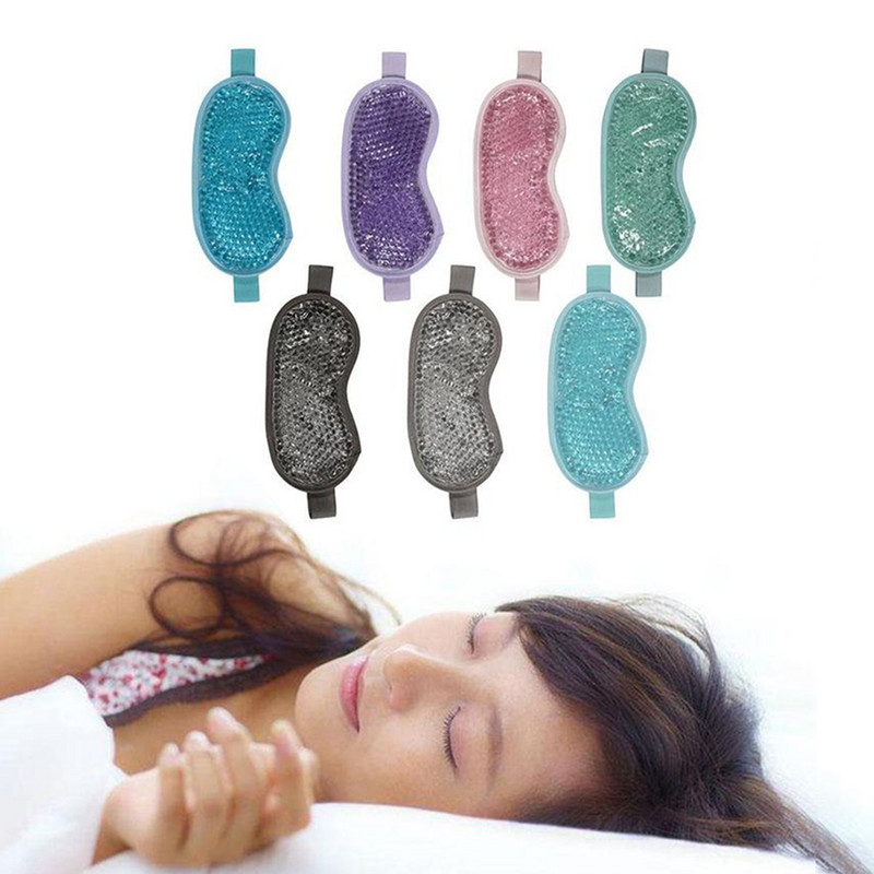 Gelinė akių kaukė Reguliuojamas dirželis, skirtas karšto šalčio terapijai, raminanti atpalaiduojanti grožio gelio kaukė paakių kaukė mieganti ledo akiniai miego kaukė