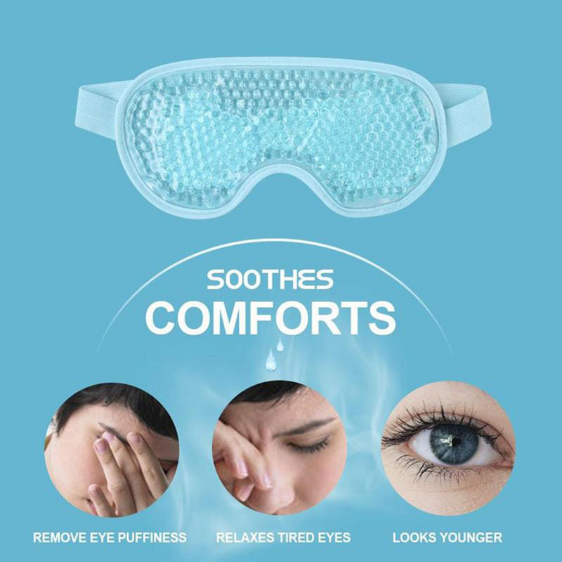 Gelinė akių kaukė Reguliuojamas dirželis, skirtas karšto šalčio terapijai, raminanti atpalaiduojanti grožio gelio kaukė paakių kaukė mieganti ledo akiniai miego kaukė