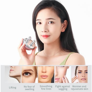 EMS Microcurrent Facial Lifting Device Face Roller Акумулаторен Skin Massager Beauty Device Skin Tighten Face Slimming Machine