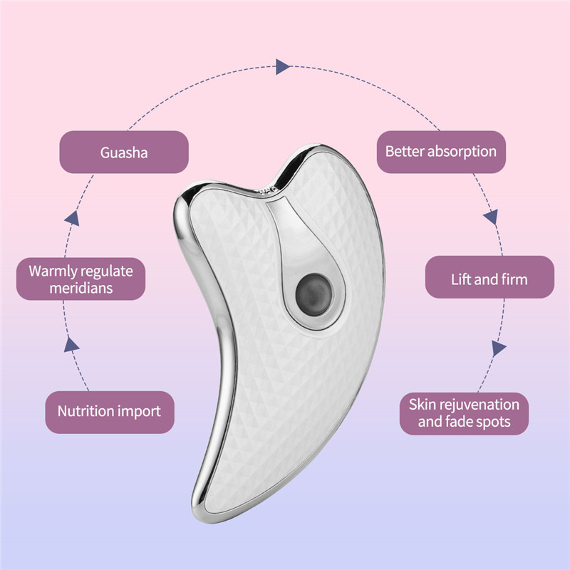 Arc Nyak Guasha masszázsgép Arc ránctalanító készülék Test karcsúsító masszírozó Electirc arcbőrmasszázs kaparó eszköz
