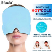 Galvos skausmus malšinantis, migreną mažinantis skrybėlių gelis karšto šalčio terapijos galvos skausmą malšinančios kepuraitės Tamprus kompresinis gaubtas sinuso stresą mažinanti akių kaukė