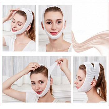 Αναπνεύσιμος V Face Cheek Lift Up Band Face Thin Mask Reduce Double Chin Shaping Line V-Streing Επίδεσμος Αντιρυτιδική συσφικτική ζώνη