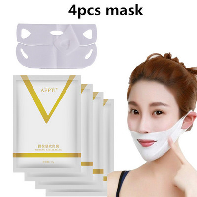 1/2/4db Face Lift karcsúsító maszk V vonalas állfelhúzó tapasz 4D Reduce Double Chin Tape nyakfeszesítő alakformáló maszk US BR Do Dropshipping