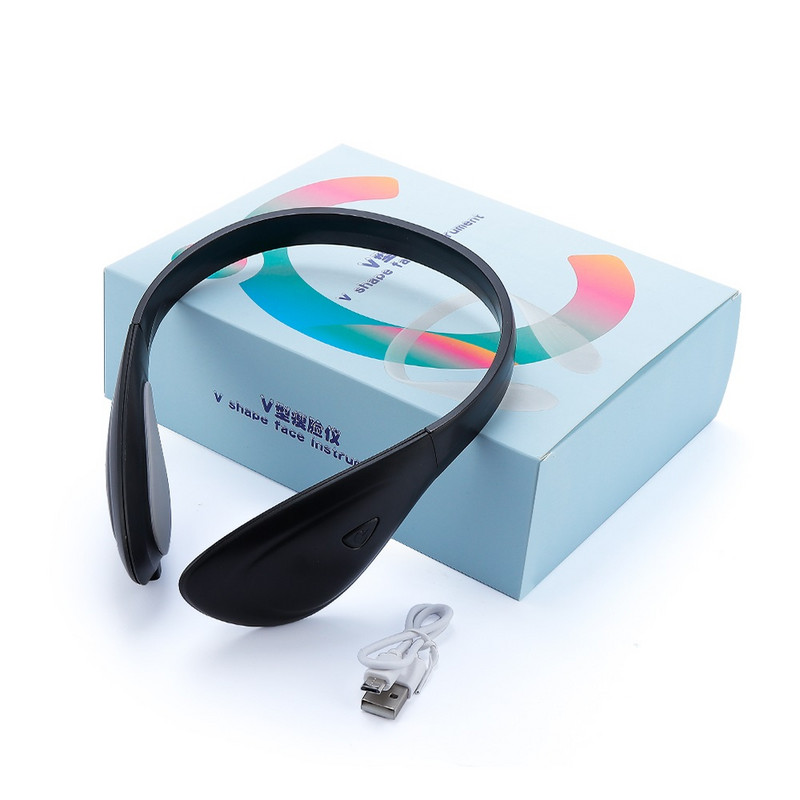 Veidą liekninantis vibracinis masažuoklis masažuoklis „Bady Fat Remover“ veido raumenų atpalaidavimo aparatas „V-Face Lifting Slimmer“