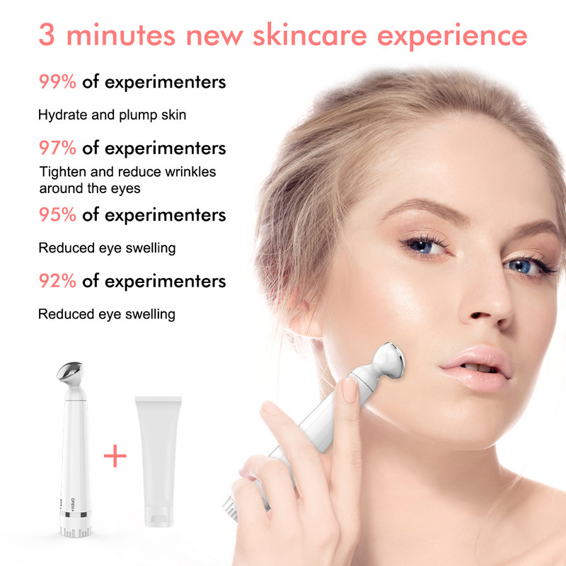Мини високочестотен масаж на очите Релаксация Лифтинг/Стягане Премахване на бръчки Тъмни кръгове Подмладяване Устройство за красота на очите Писалка за красота