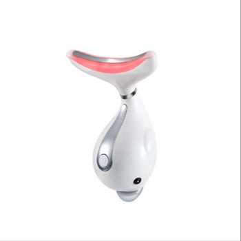 Facial Neck Massager Led Mask Photon Therapy Θερμαντική μηχανή αφαίρεσης ρυτίδων προσώπου λαιμού Reduce Double Chin Skin Lifting