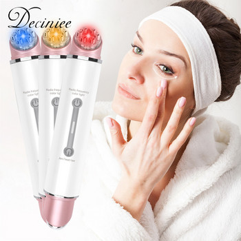 Μασάζ ματιών Ραβδί τσάντα ματιών Dark Circle Puffiness Remover Remover LED Photon Massage EMS Ηλεκτρικό μασάζ ματιών προσώπου με ραδιοσυχνότητες