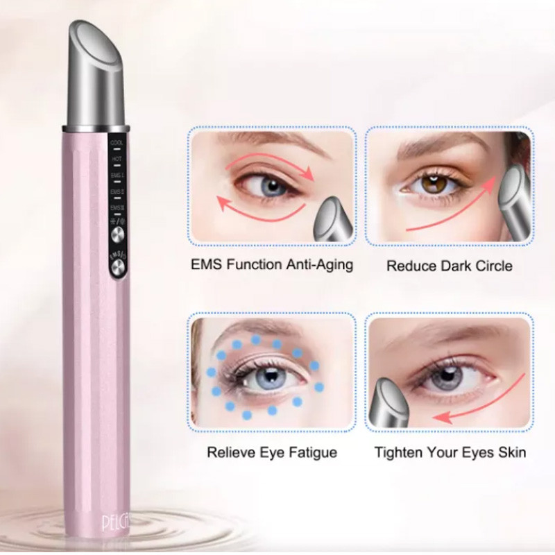 Eyes Massager EMS Beauty Device Bőrápolás Bőrfeszesítő Ránctalanítás Táplálkozási bemenet Öt mód Hanghullám Vibrációs ajak