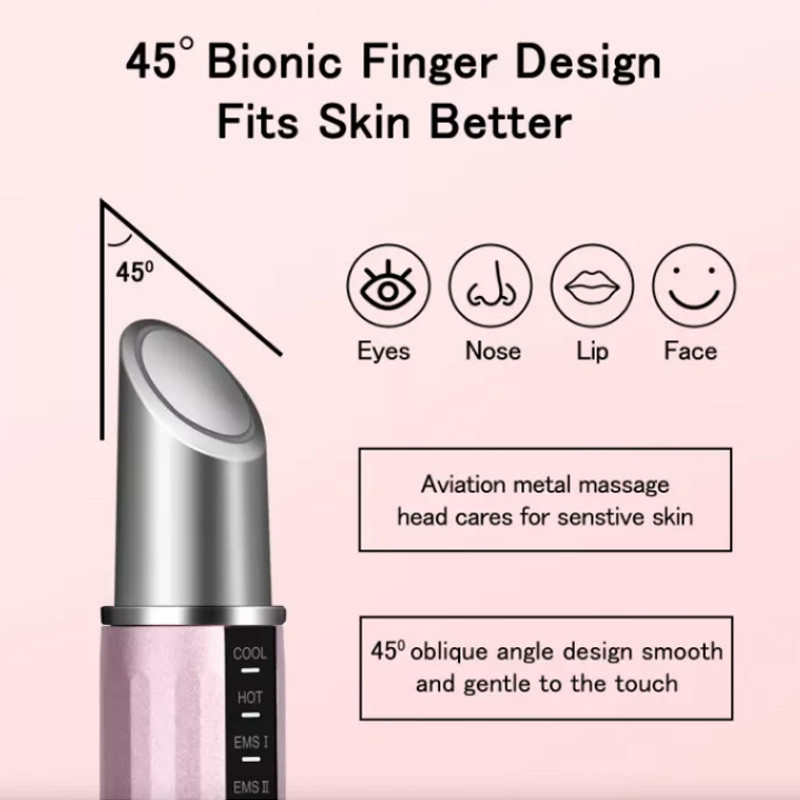 Eyes Massager EMS Beauty Device Bőrápolás Bőrfeszesítő Ránctalanítás Táplálkozási bemenet Öt mód Hanghullám Vibrációs ajak