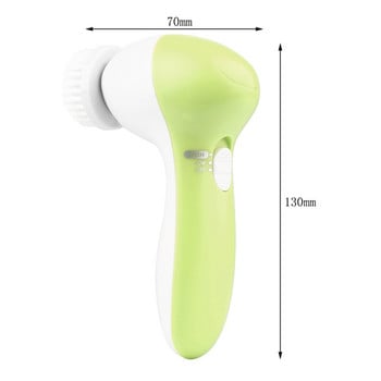 5 σε 1 Ηλεκτρικό πλυντήριο προσώπου Facial Pore Cleaner Body Cleansing Massage Mini Skin Beauty Massager Brush