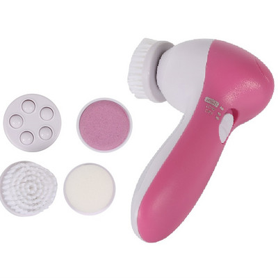 5 az 1-ben elektromos arcmosó arc pórustisztító testtisztító masszázs mini Skin Beauty masszírozó kefe