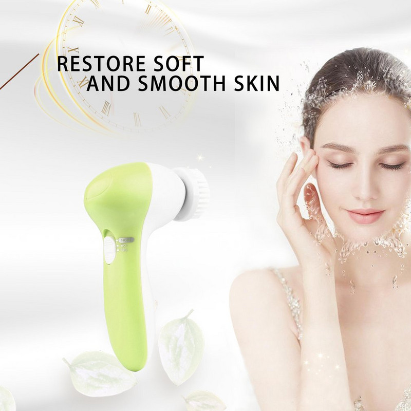 5 az 1-ben elektromos arcmosó arc pórustisztító testtisztító masszázs mini Skin Beauty masszírozó kefe