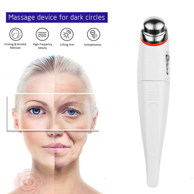 Dispozitiv electric de înfrumusețare a ochilor Stick de masaj anti-îmbătrânire pentru ochi Dispozitiv de înfrumusețare pentru a îndepărta cercurile întunecate de sub ochii femeilor stilou de îngrijire
