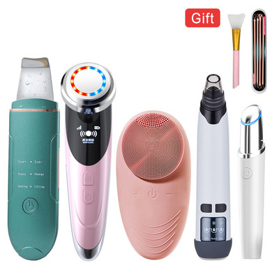 Veido valymo šepetėlis vandeniui atsparus Sonic aukšto dažnio vibruojantis veido šepetėlis giliam valymui, švelniam šveitimui ir masažui