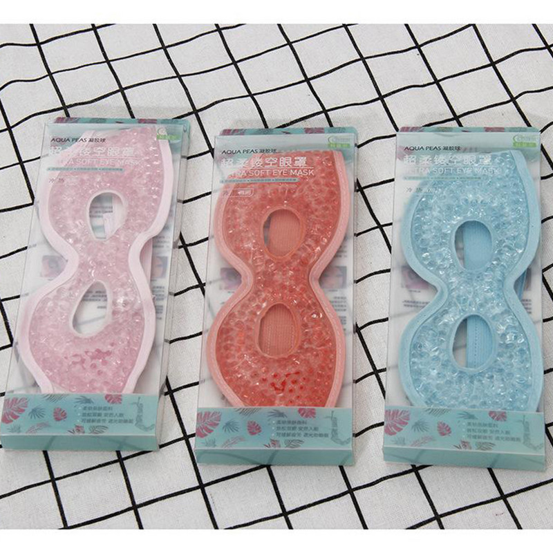 Vėsinanti gelinė akių kaukė su skylutėmis akims Hot Cold Therapy Asmens priežiūra Grožis mieganti akių kaukė Atpalaiduojanti miegą gerinanti