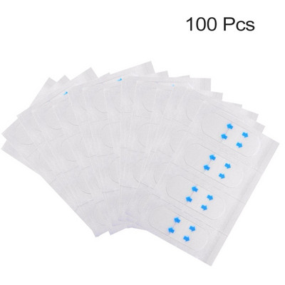 100 db/szett láthatatlan vékony arcmatricák Arc arcvonal Ránc megereszkedett bőr V-alakú Face Lift Up Fast Chin Ragasztószalag
