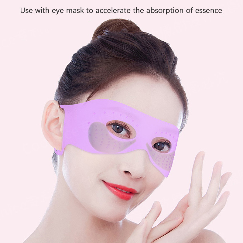 Daugkartinio naudojimo silikoninė akių kaukė su kabliuku, neleidžianti išgaruoti, drėkinanti, mažinanti raukšles, mažinanti nuovargį Akių pleistrai mažina akių sausumą