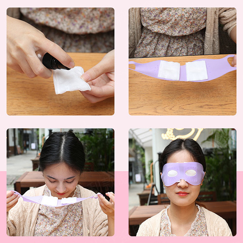 Daugkartinio naudojimo silikoninė akių kaukė su kabliuku, neleidžianti išgaruoti, drėkinanti, mažinanti raukšles, mažinanti nuovargį Akių pleistrai mažina akių sausumą