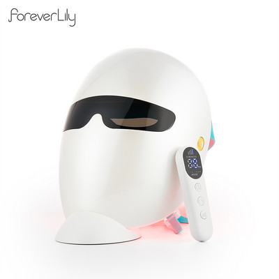 Mască facială fără fir cu LED-uri în 7 culori Terapie cu fotoni Întinerirea pielii Iluminare Anti-rid Tratament Ance Mască Beatuy SPA
