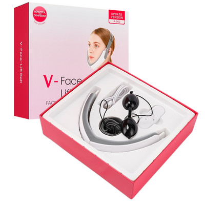 EMS veido liekninamasis vibracinis masažas V formos veido pakeliantis grožio prietaisas LED fotonų terapijos V formos masažo diržas Pašalinkite dvigubą smakrą