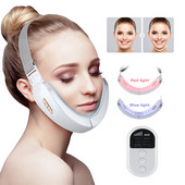 Belaidis vibracinis V-Line Lift Up Belt EMS veido pakėlimo įrenginys LED fotonų terapijos veido liekninamasis masažas dvigubo smakro pašalinimas