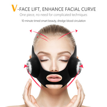 Маска за лице с V-образна форма EMS Микротоков масажор за лице, устройство за лице, тънка брадичка, лифтинг, инструмент за стягане на кожата